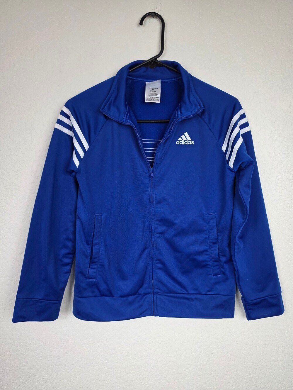 Adidas Medium Kids Boys Blue Track Jacket